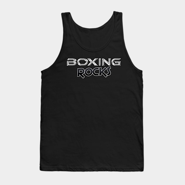 Boxing Rocks Boxing Fans T Shirt Tank Top by JumpRopeaDope